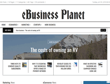 Tablet Screenshot of ebusinessplanet.com